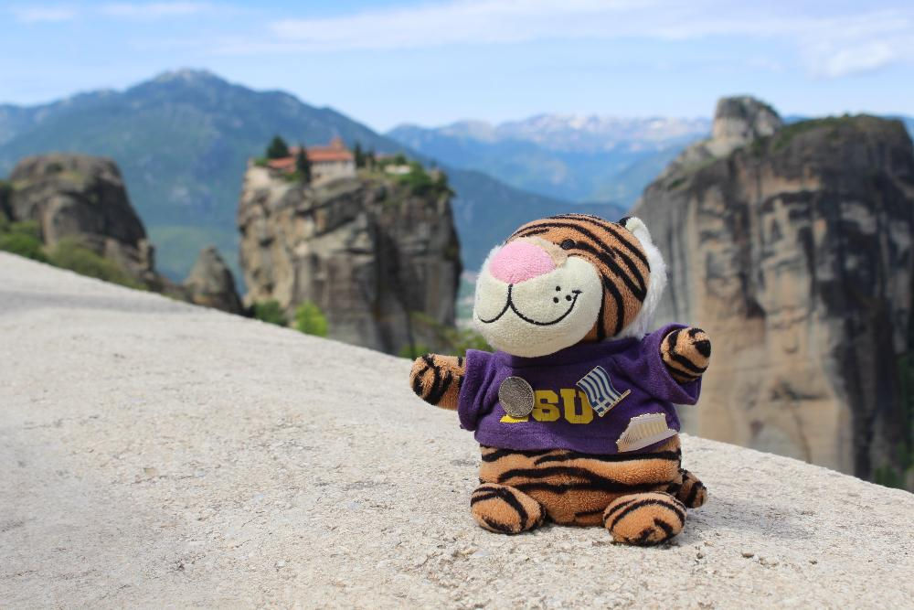 Mike on a cliff in Greece