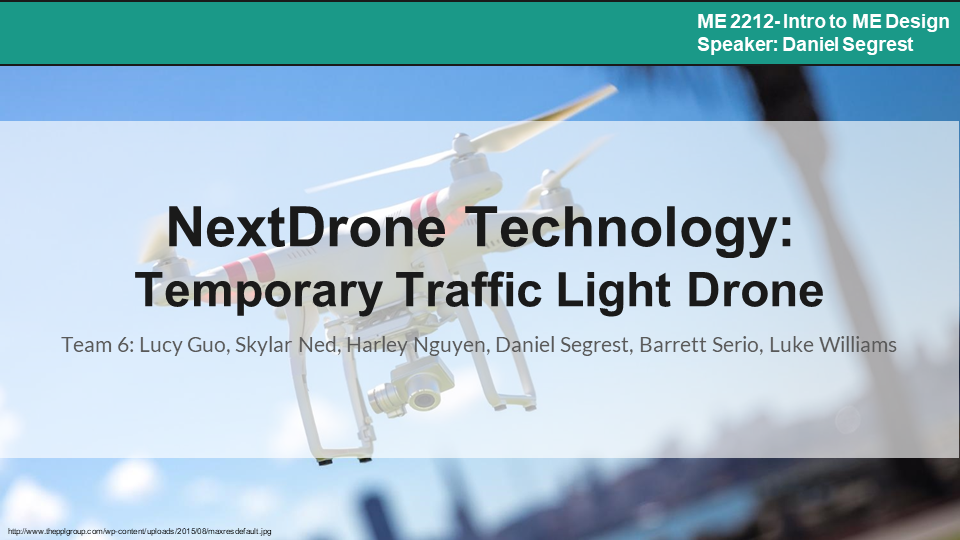 NextDrone Technology: Temporary Traffic Light Drone slide