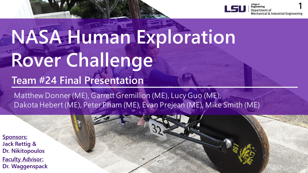 NASA Human Exploration Rover Challenge slide